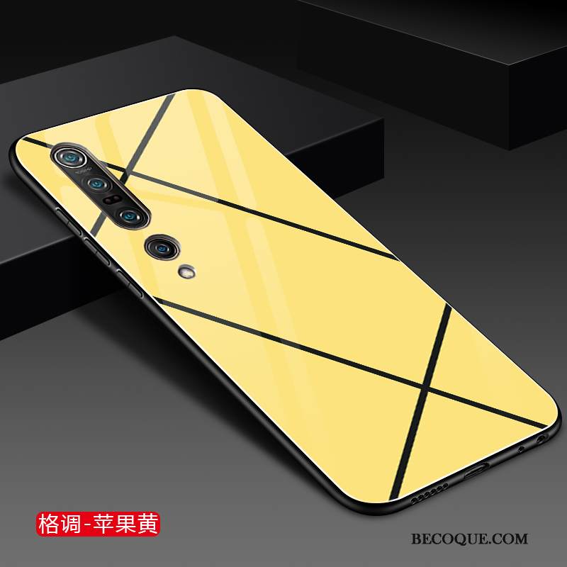 Kuori Xiaomi Mi 10 Pro Laukut Trendi Keltainen, Kotelo Xiaomi Mi 10 Pro Tila Lasi Persoonallisuus