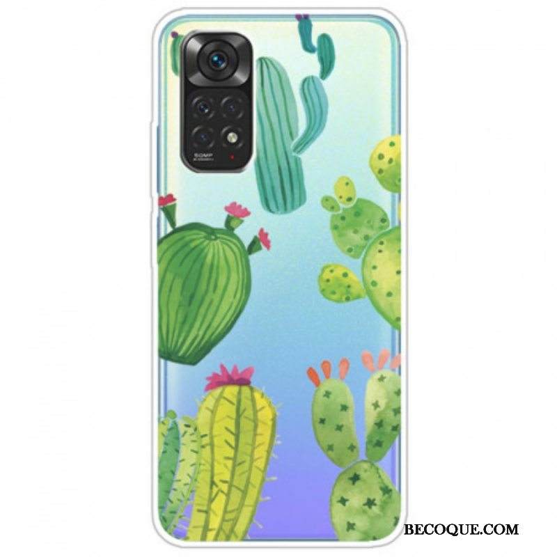 Kuori Xiaomi Redmi Note 11 / 11S Akvarelli Kaktukset