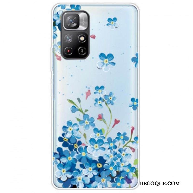 Kuori Xiaomi Redmi Note 11 Pro Plus 5G Kimppu Sinisiä Kukkia
