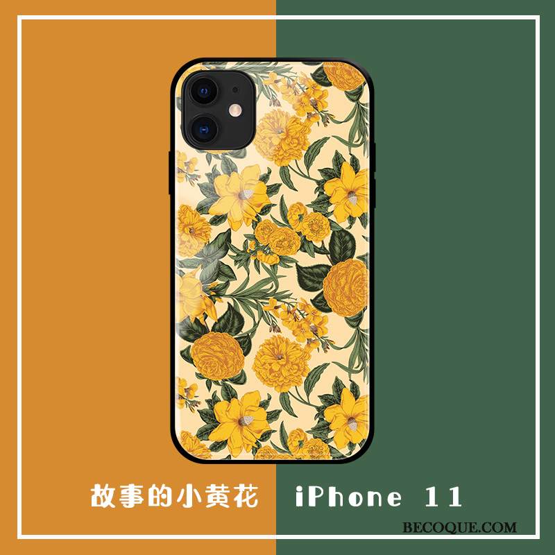 Kuori iPhone 11 Laukut Kukkia Keltainen, Kotelo iPhone 11 Suojaus Murtumaton Uusi