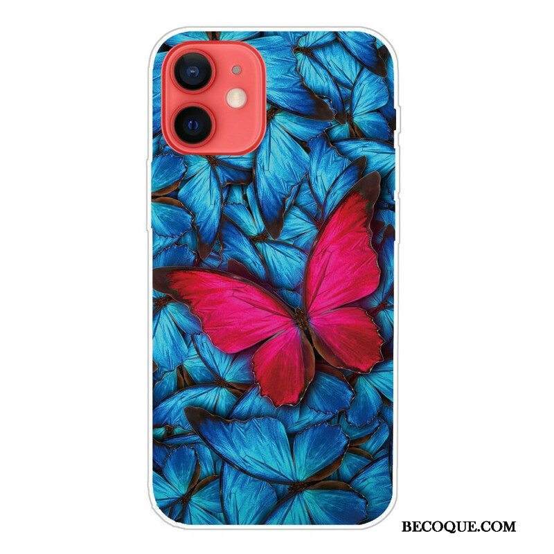 Kuori iPhone 13 Mini Joustavat Perhoset