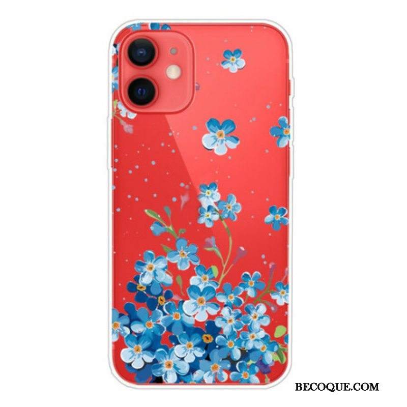 Kuori iPhone 13 Mini Kimppu Sinisiä Kukkia