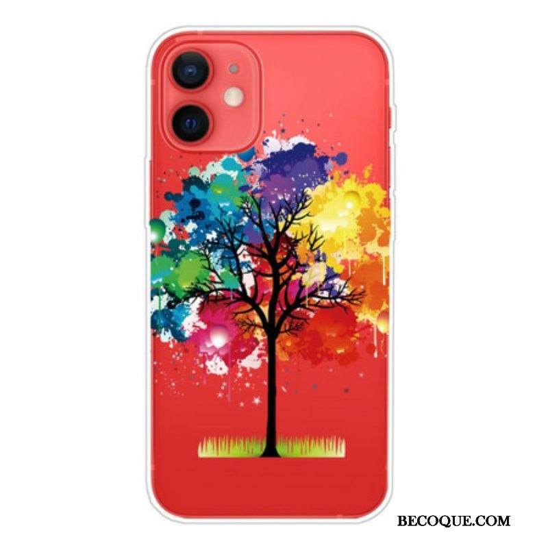 Kuori iPhone 13 Mini Saumaton Akvarellipuu