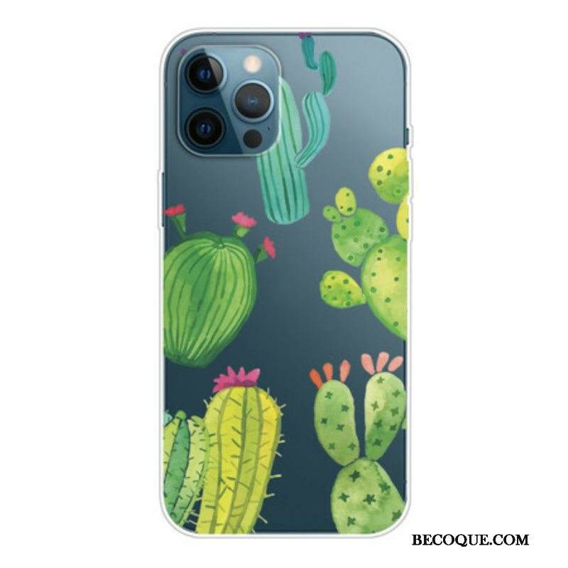 Kuori iPhone 13 Pro Akvarelli Kaktukset