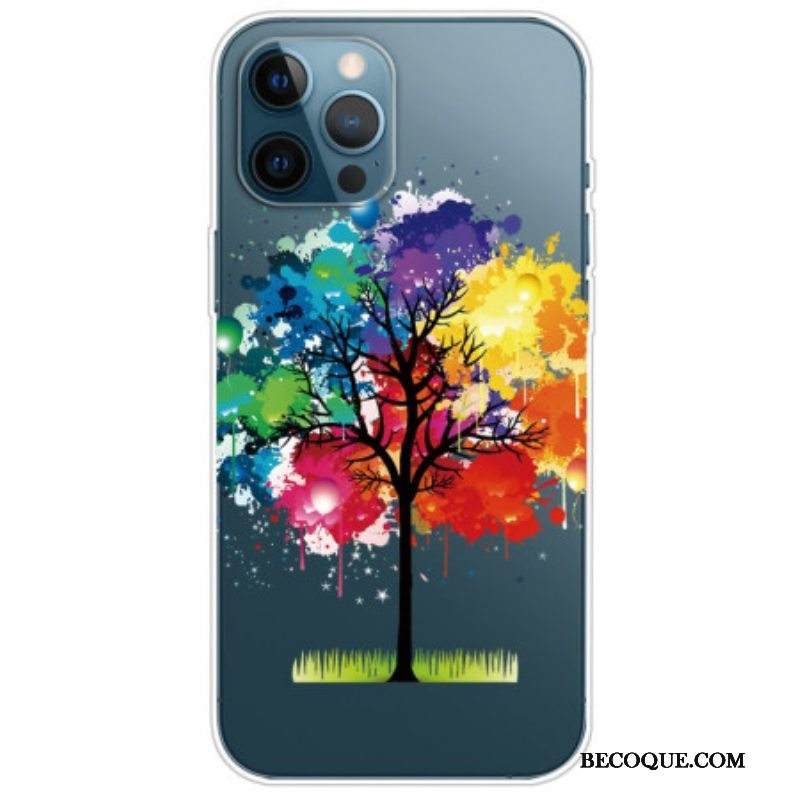 Kuori iPhone 14 Pro Saumaton Akvarellipuu