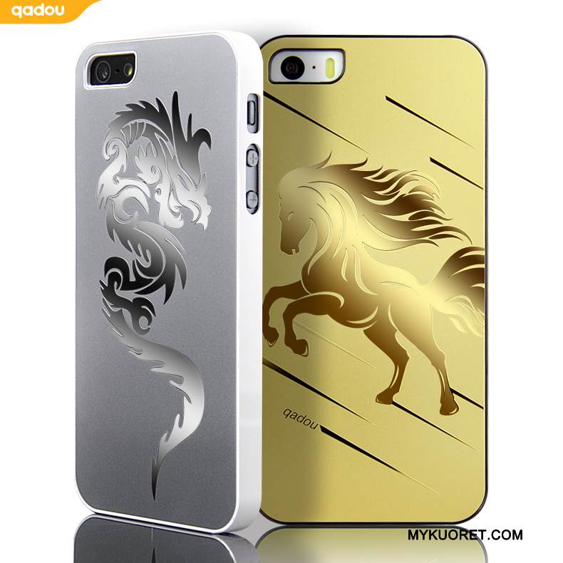 Kuori iPhone 5/5s Metalli Hopea Kulta, Kotelo iPhone 5/5s Puhelimen Kuoret