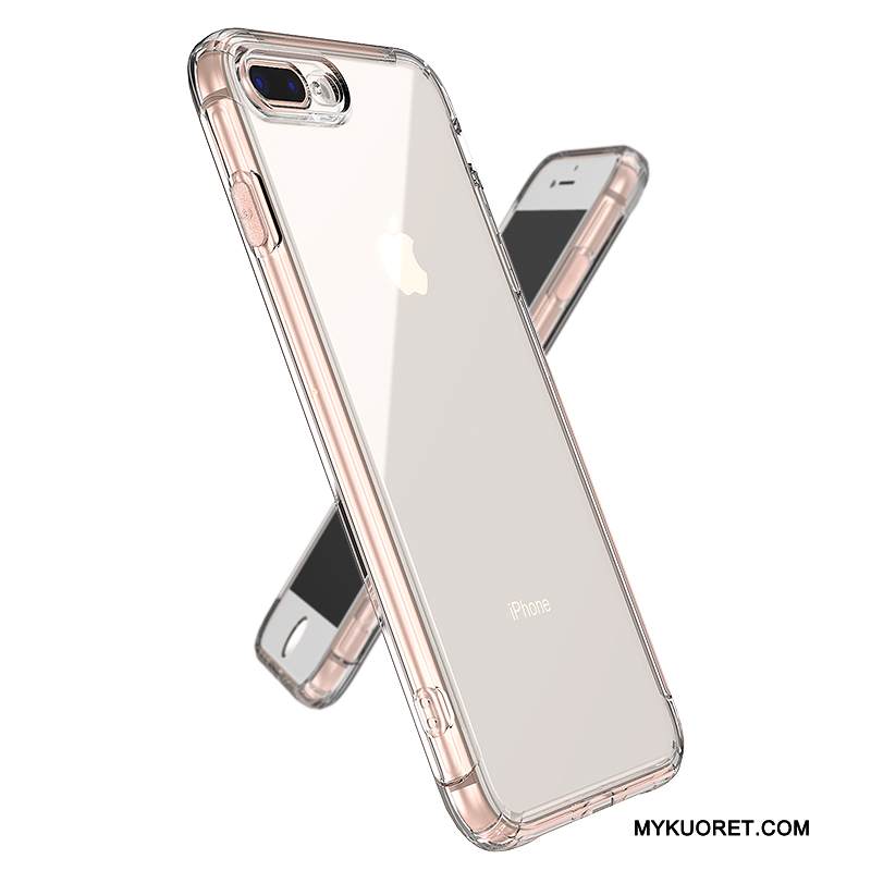 Kuori iPhone 7 Plus Laukut Suupaltti Murtumaton, Kotelo iPhone 7 Plus Silikoni Läpinäkyvä Valkoinen