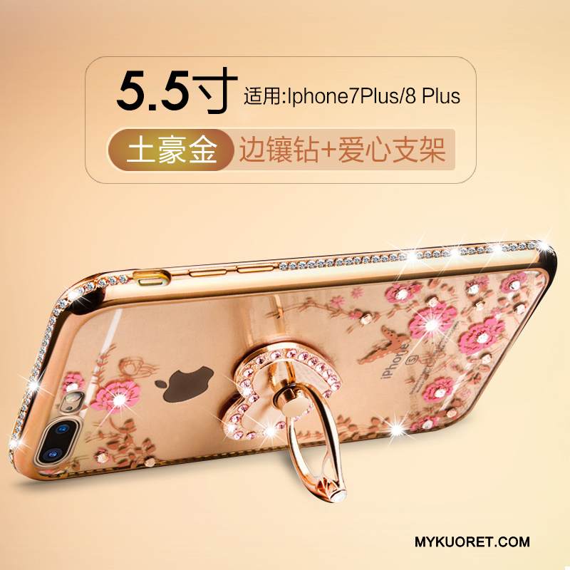 Kuori iPhone 7 Plus Tila Kulta Persoonallisuus, Kotelo iPhone 7 Plus Silikoni Puhelimen Kuoret