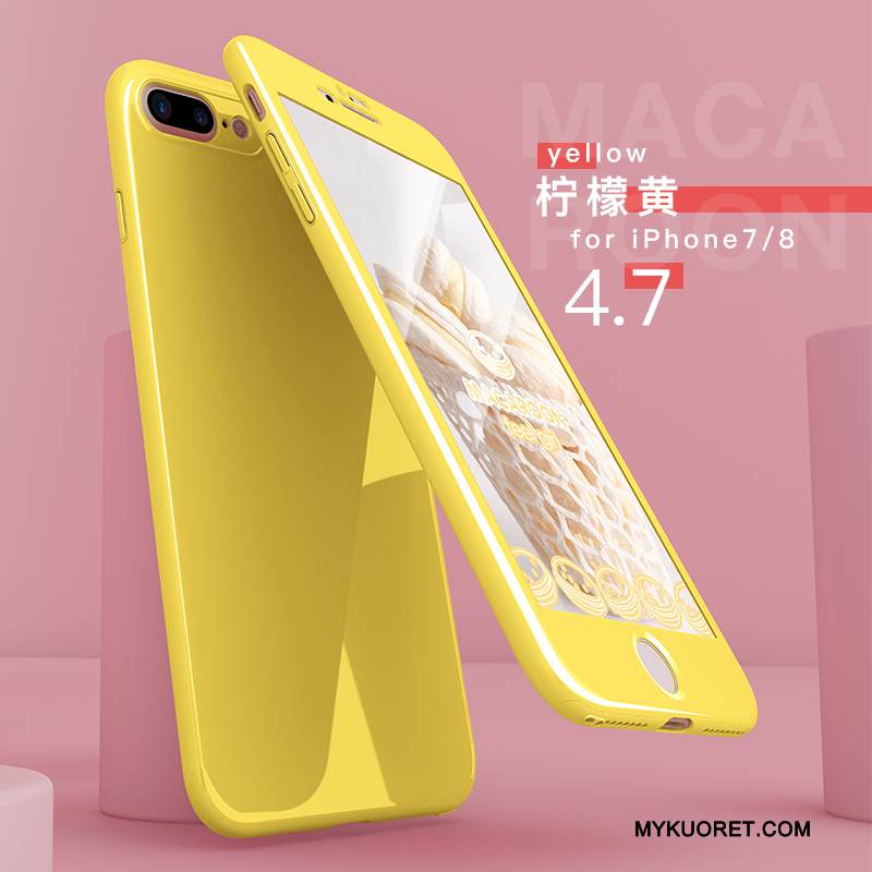 Kuori iPhone 8 Laukut Murtumaton Kova, Kotelo iPhone 8 Suojaus Puhelimen Kuoret Keltainen