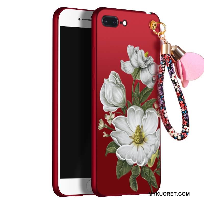 Kuori iPhone 8 Laukut Puhelimen Kuoret Punainen, Kotelo iPhone 8 Silikoni Tide-brändi