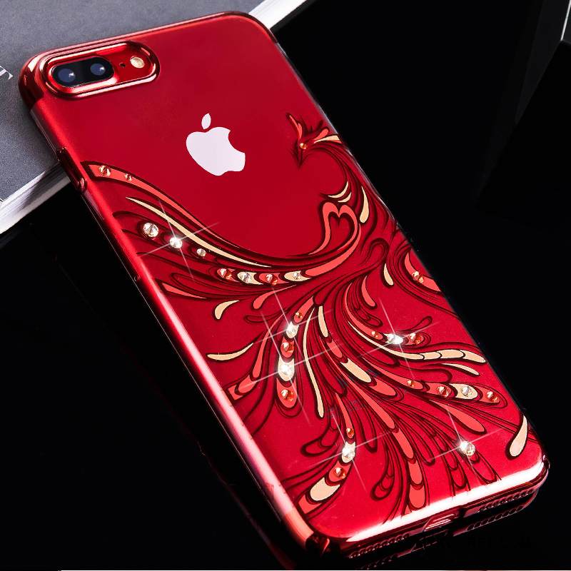 Kuori iPhone 8 Plus Laukut Murtumaton Tide-brändi, Kotelo iPhone 8 Plus Ylellisyys Punainen Puhelimen Kuoret