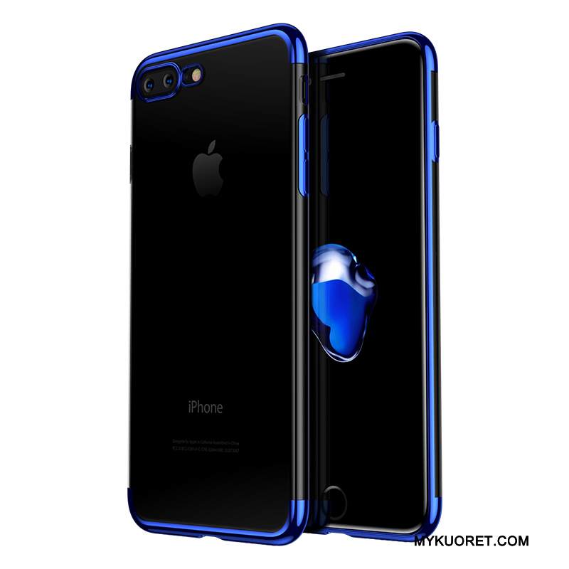Kuori iPhone 8 Plus Pehmeä Neste Sininen Pu, Kotelo iPhone 8 Plus Silikoni Ultra Puhelimen Kuoret
