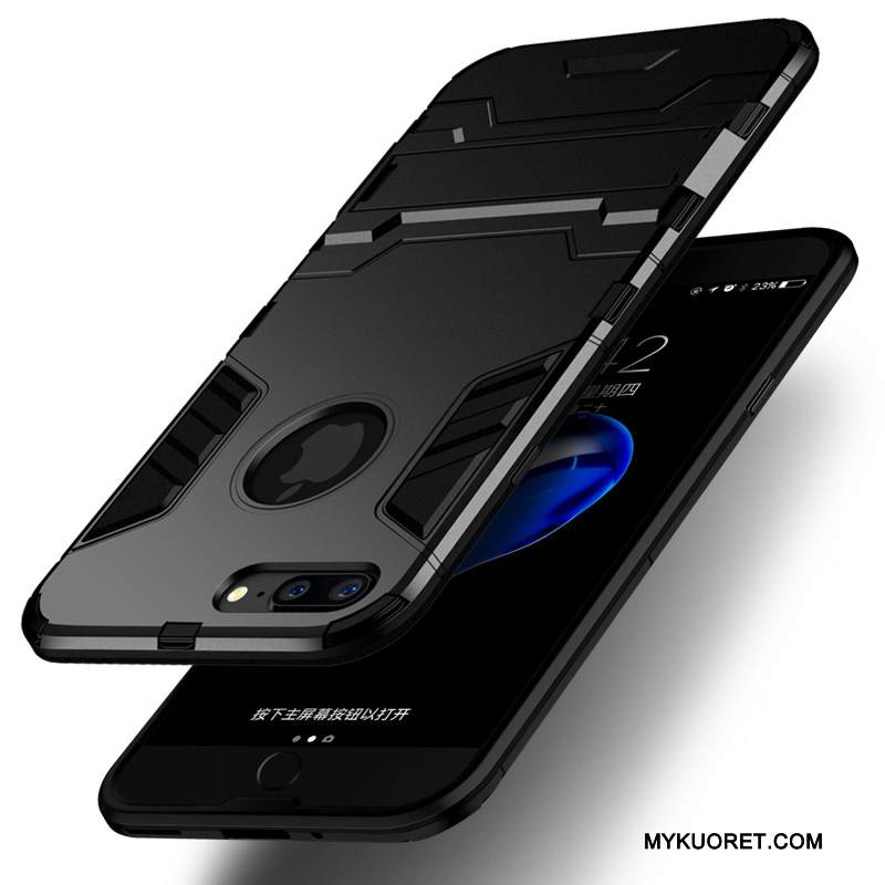 Kuori iPhone 8 Plus Silikoni Murtumaton Puhelimen Kuoret, Kotelo iPhone 8 Plus Laukut Kova Musta