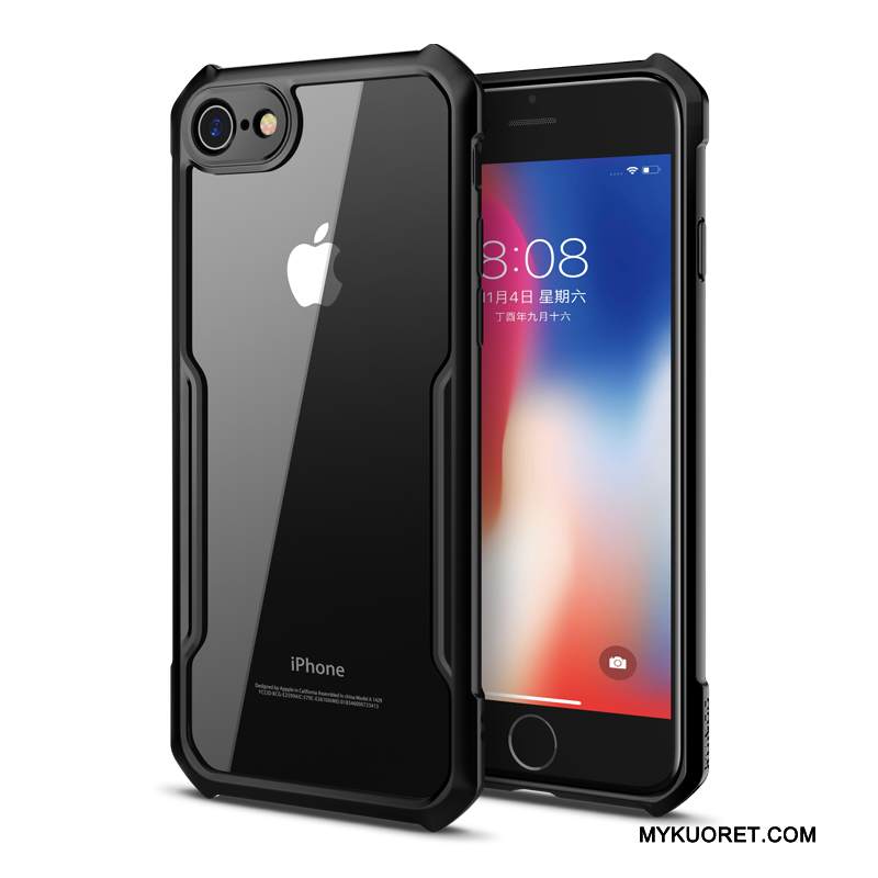 Kuori iPhone 8 Silikoni Ultra Uusi, Kotelo iPhone 8 Suojaus Puhelimen Kuoret Musta
