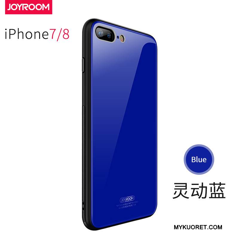 Kuori iPhone 8 Sininen Murtumaton, Kotelo iPhone 8 Lasi Uusi