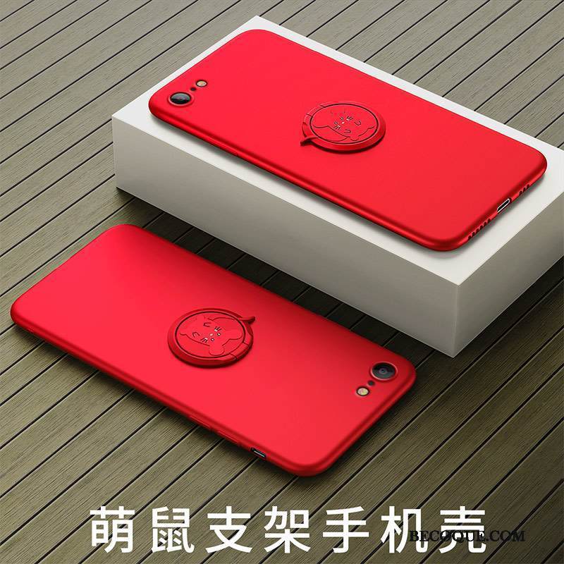 Kuori iPhone Se 2020 Laukut Yksinkertainen Murtumaton, Kotelo iPhone Se 2020 Silikoni Punainen Rotta
