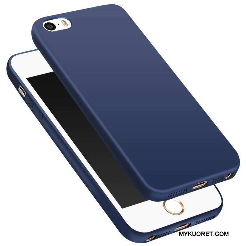Kuori iPhone Se Pehmeä Neste Ohut Sininen, Kotelo iPhone Se Suojaus Ultra Läpinäkyvä