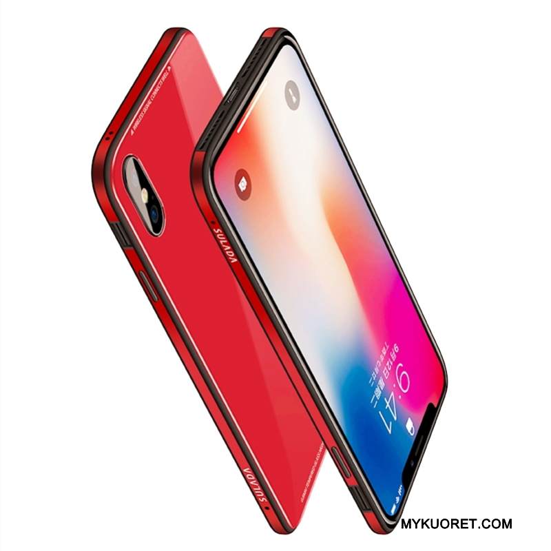 Kuori iPhone X Laukut Puhelimen Kuoret Tide-brändi, Kotelo iPhone X Uusi Punainen