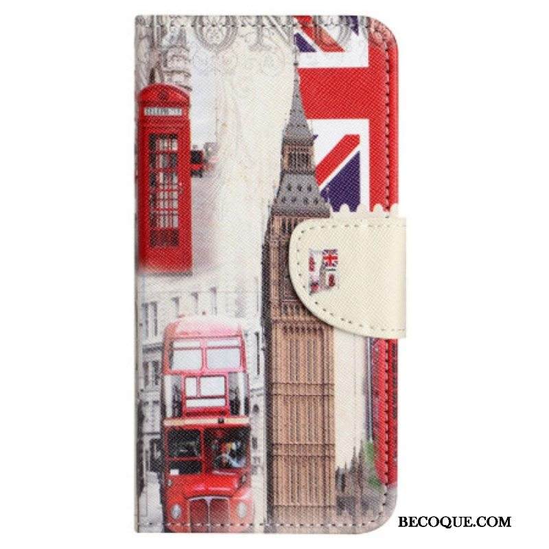 Nahkakotelo Xiaomi Redmi Note 12 4G Lontoon Elämä