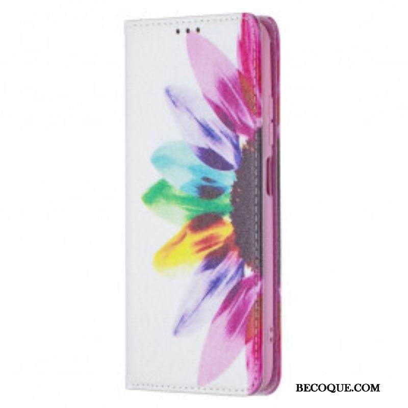 Puhelinkuoret Xiaomi Redmi Note 10 / 10S Kotelot Flip Akvarelli Kukka