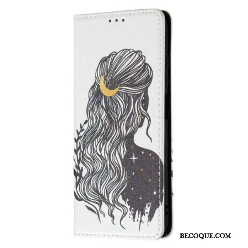 Puhelinkuoret Xiaomi Redmi Note 10 5G Kotelot Flip Kauniit Hiukset