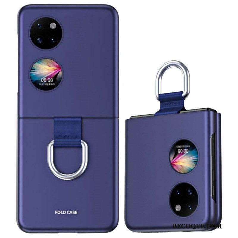 Case Huawei P50 Pocket Skin-touch Renkaalla