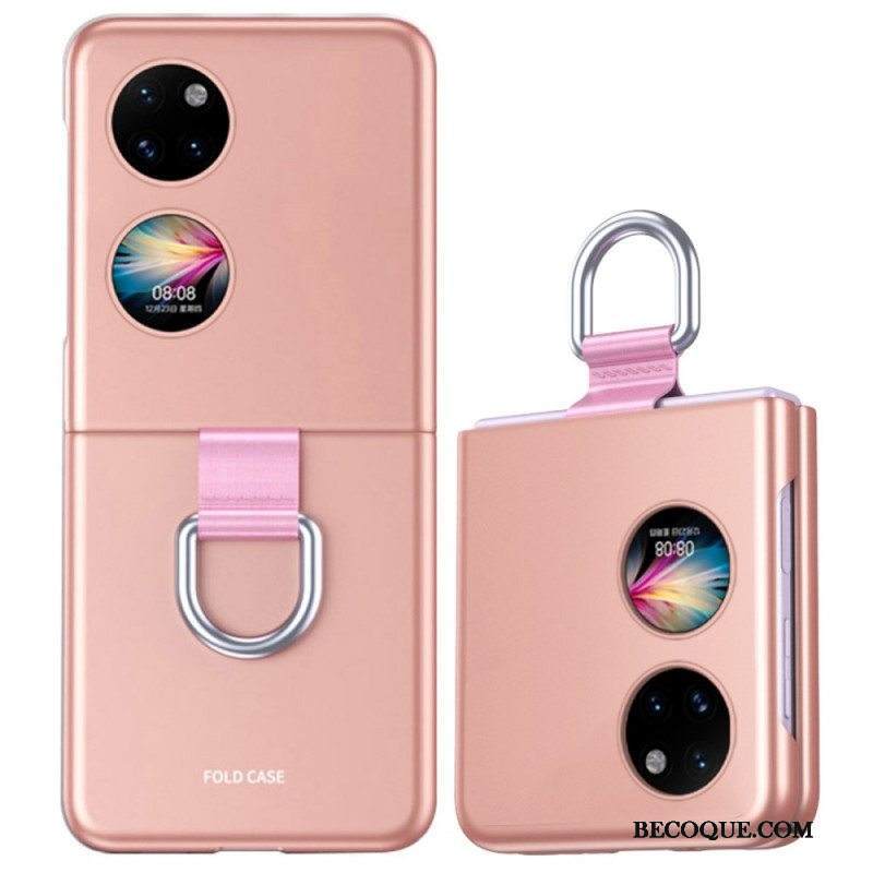 Case Huawei P50 Pocket Skin-touch Renkaalla
