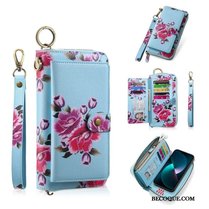 Case Nahkakotelo iPhone 15 Pro Irrotettava Kuori Ja Manuaalinen Hihna