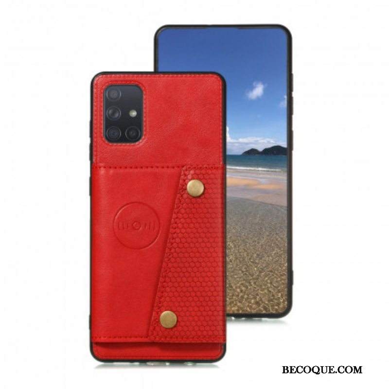 Case Samsung Galaxy A52 4G / A52 5G / A52s 5G Lompakkokuori Nappaa Lompakko