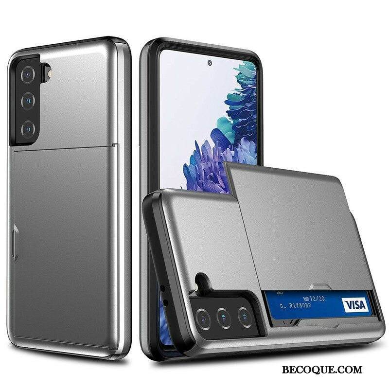 Case Samsung Galaxy S21 FE Vetoketjullinen Korttikotelo