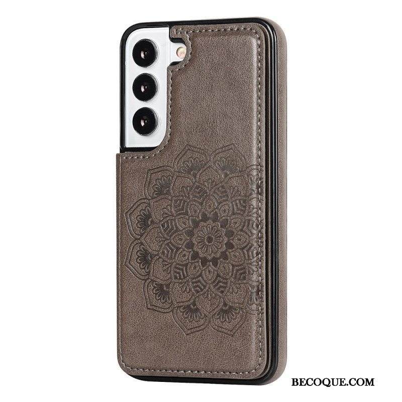 Case Samsung Galaxy S22 5G Mandala Print -korttikotelo