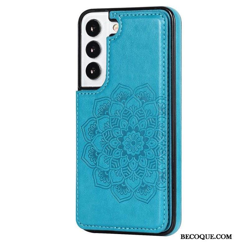 Case Samsung Galaxy S22 5G Mandala Print -korttikotelo