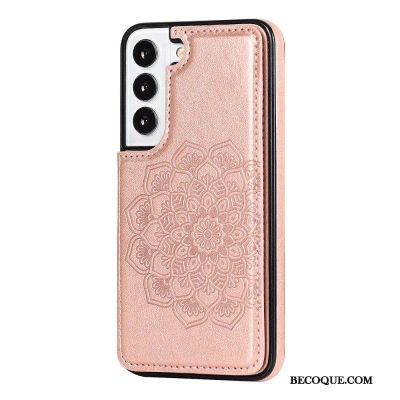 Case Samsung Galaxy S22 5G Mandala Print -korttikotelo
