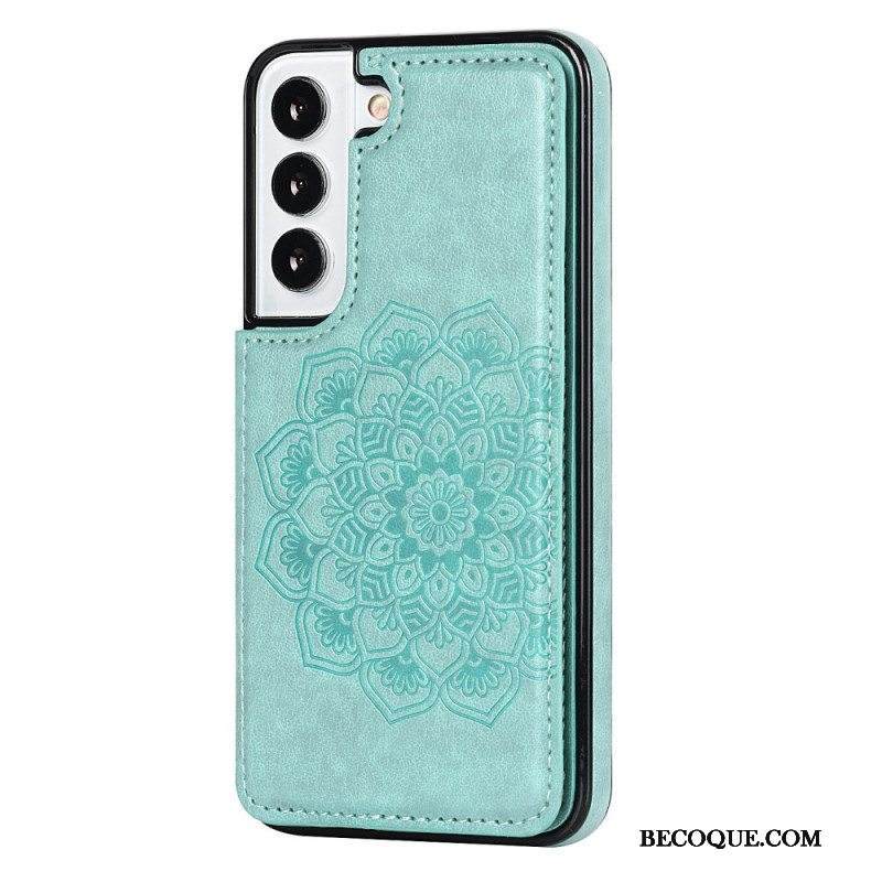 Case Samsung Galaxy S22 5G Mandala Print -korttikotelo