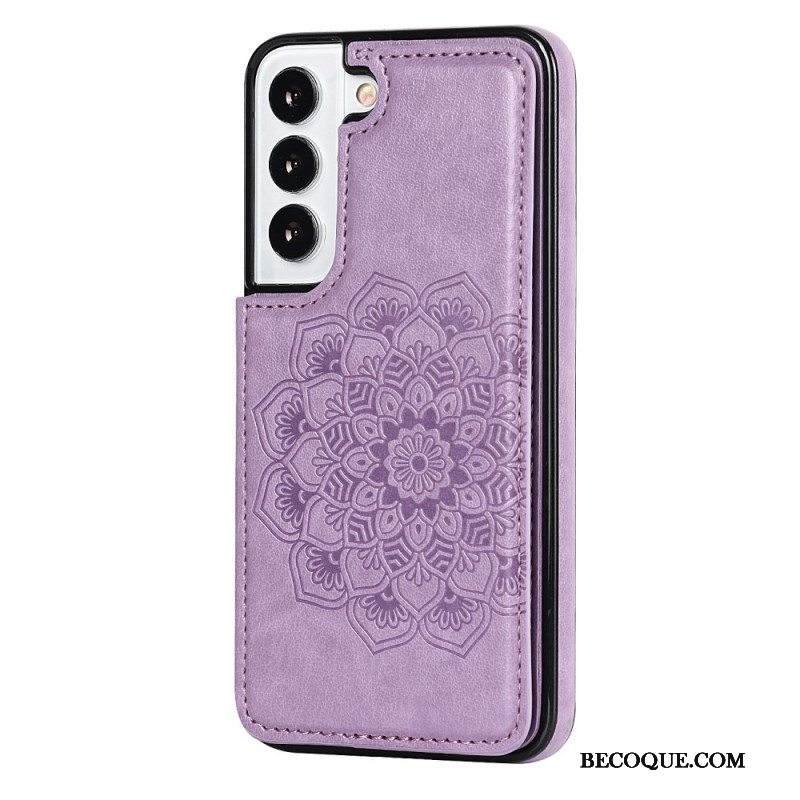 Case Samsung Galaxy S22 5G Mandala Print -korttikotelo