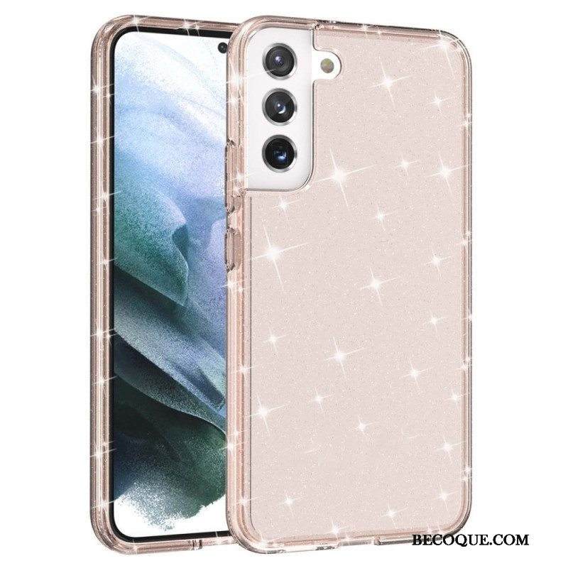 Case Samsung Galaxy S22 Plus 5G Läpinäkyvät Paljetit