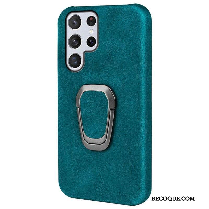 Case Samsung Galaxy S22 Ultra 5G Nahkatehostesormus - Tukee Uusia Värejä