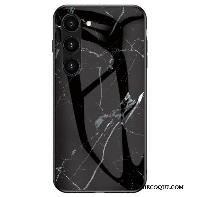 Case Samsung Galaxy S23 Plus 5G Marmori Karkaistu Lasi