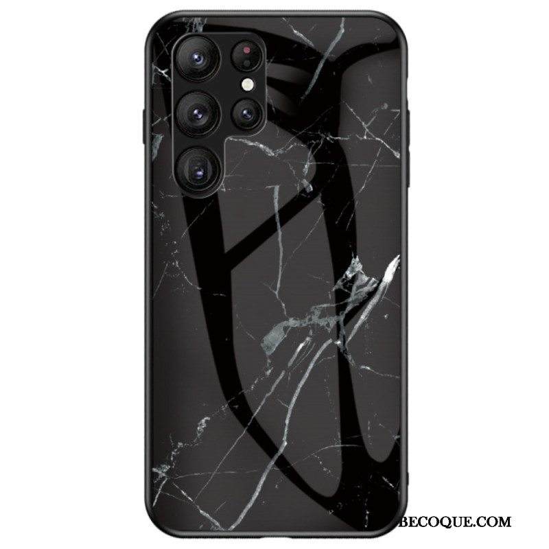 Case Samsung Galaxy S23 Ultra 5G Marmori Karkaistu Lasi