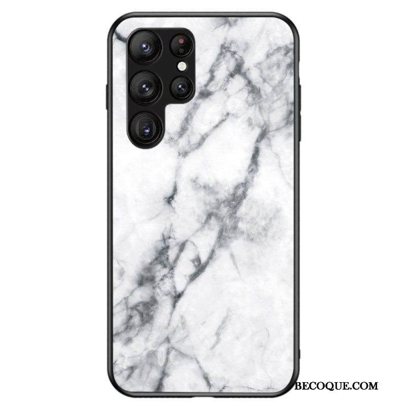 Case Samsung Galaxy S23 Ultra 5G Marmori Karkaistu Lasi