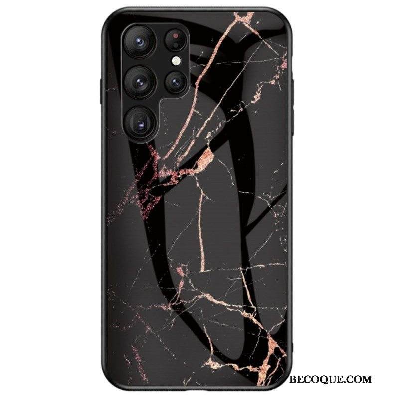 Case Samsung Galaxy S23 Ultra 5G Marmori Karkaistu Lasi