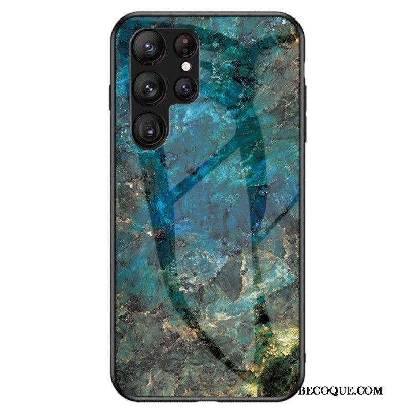 Case Samsung Galaxy S23 Ultra 5G Marmori Karkaistu Lasi