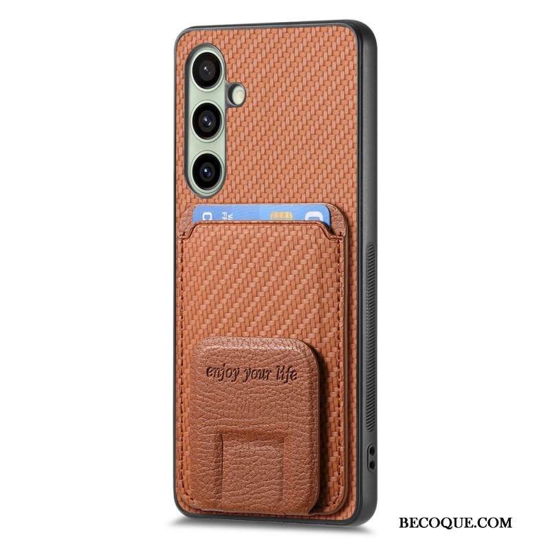 Case Samsung Galaxy S25 5g Puhelinkuoret Hiilikuitukorttikotelo Ja -teline