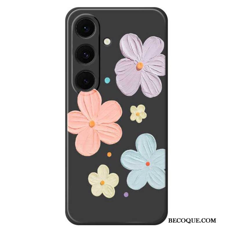 Case Samsung Galaxy S25 Fe Puhelinkuoret Pastellivärinen Kukkasilikoni