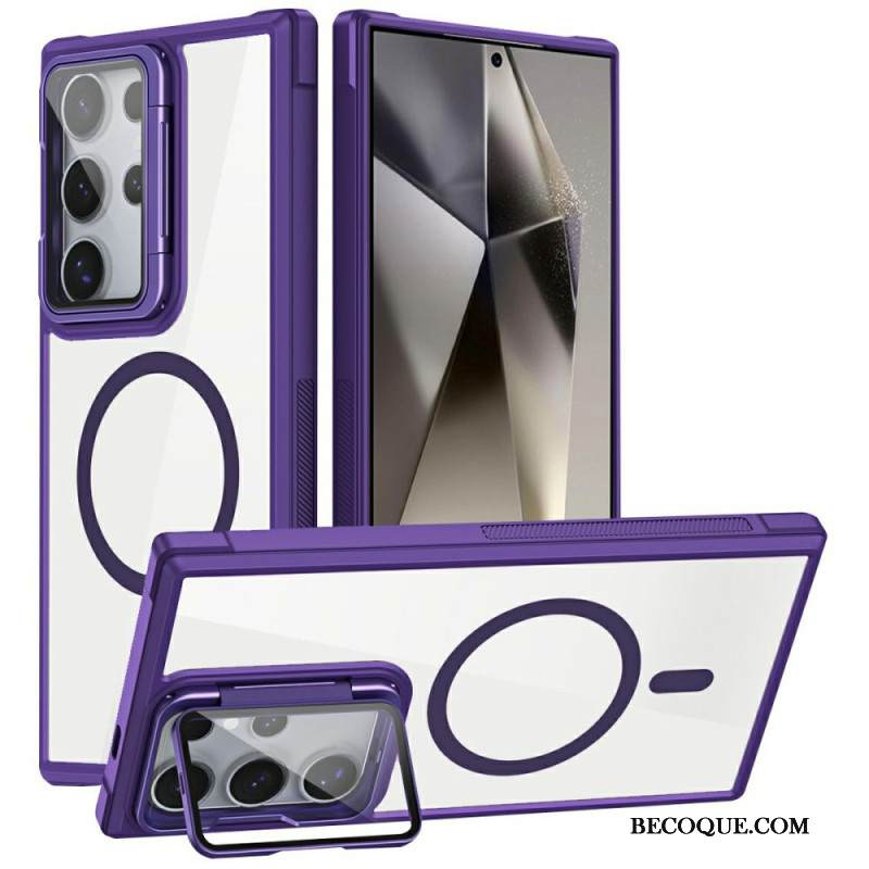 Case Samsung Galaxy S25 Ultra 5g Puhelinkuoret Magsafe-yhteensopiva Sisäänrakennetulla Jalustalla