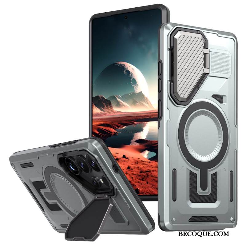 Case Samsung Galaxy S25 Ultra 5g Puhelinkuoret Metallinhohtoinen Linssinsuojuksella Ja Jalustalla