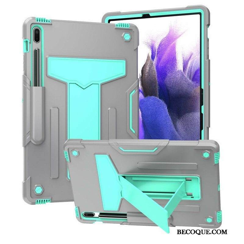 Case Samsung Galaxy Tab S7 FE Kestävä Kokoontaitettava Teline