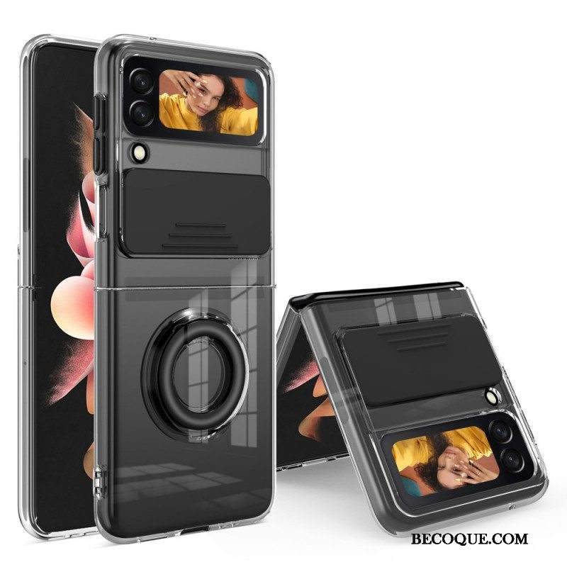Case Samsung Galaxy Z Flip 3 5G Kotelot Flip Valokuvamoduulin Rengas Ja Kansi
