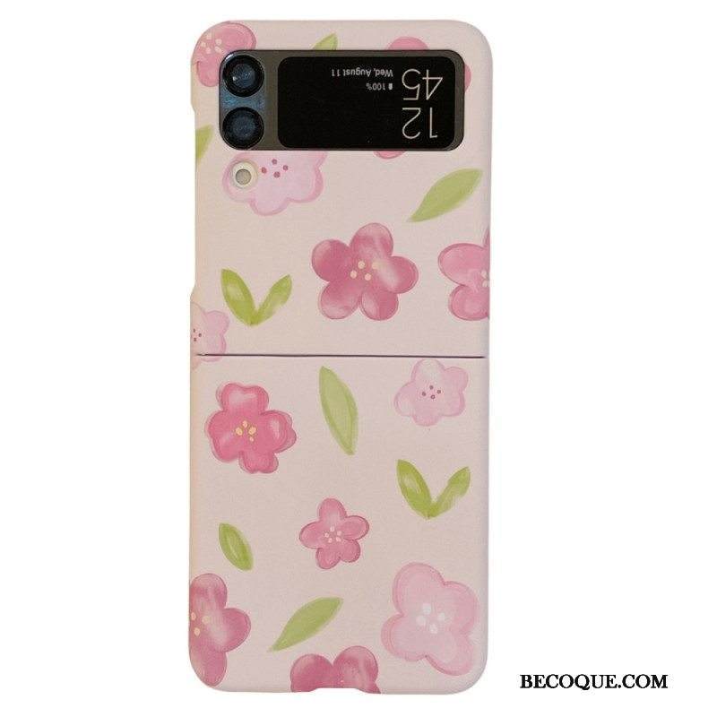 Case Samsung Galaxy Z Flip 4 Kotelot Flip Kauniita Kukkia