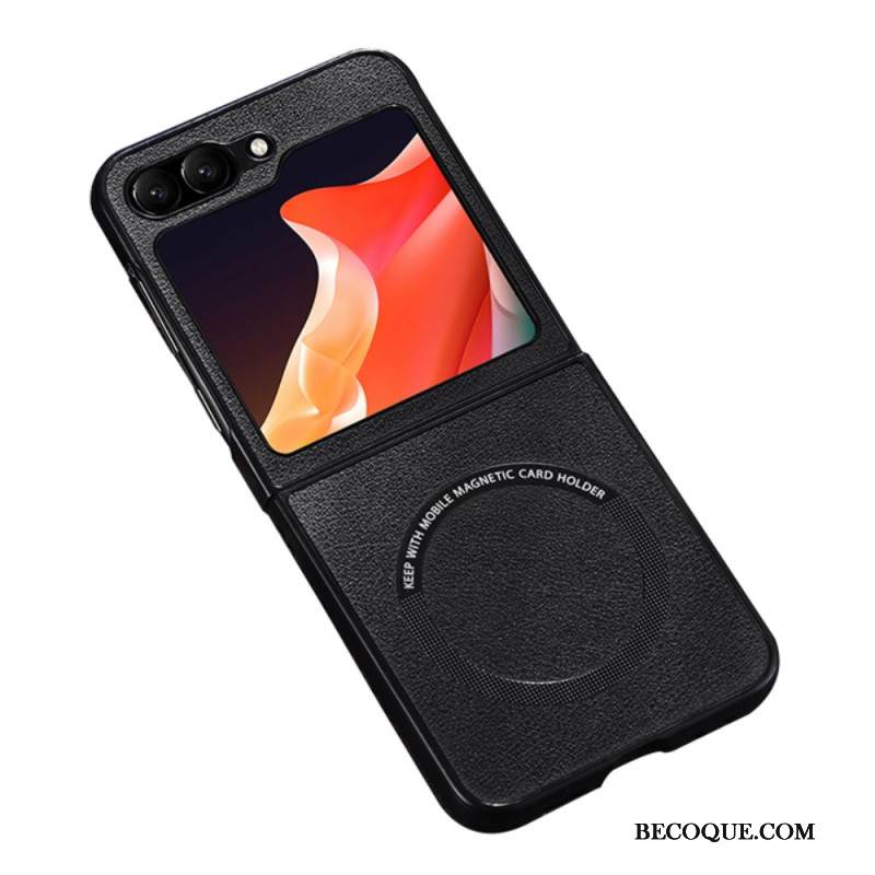 Case Samsung Galaxy Z Flip 7 Fe Puhelinkuoret Nahkaefekti Magsafe-yhteensopiva